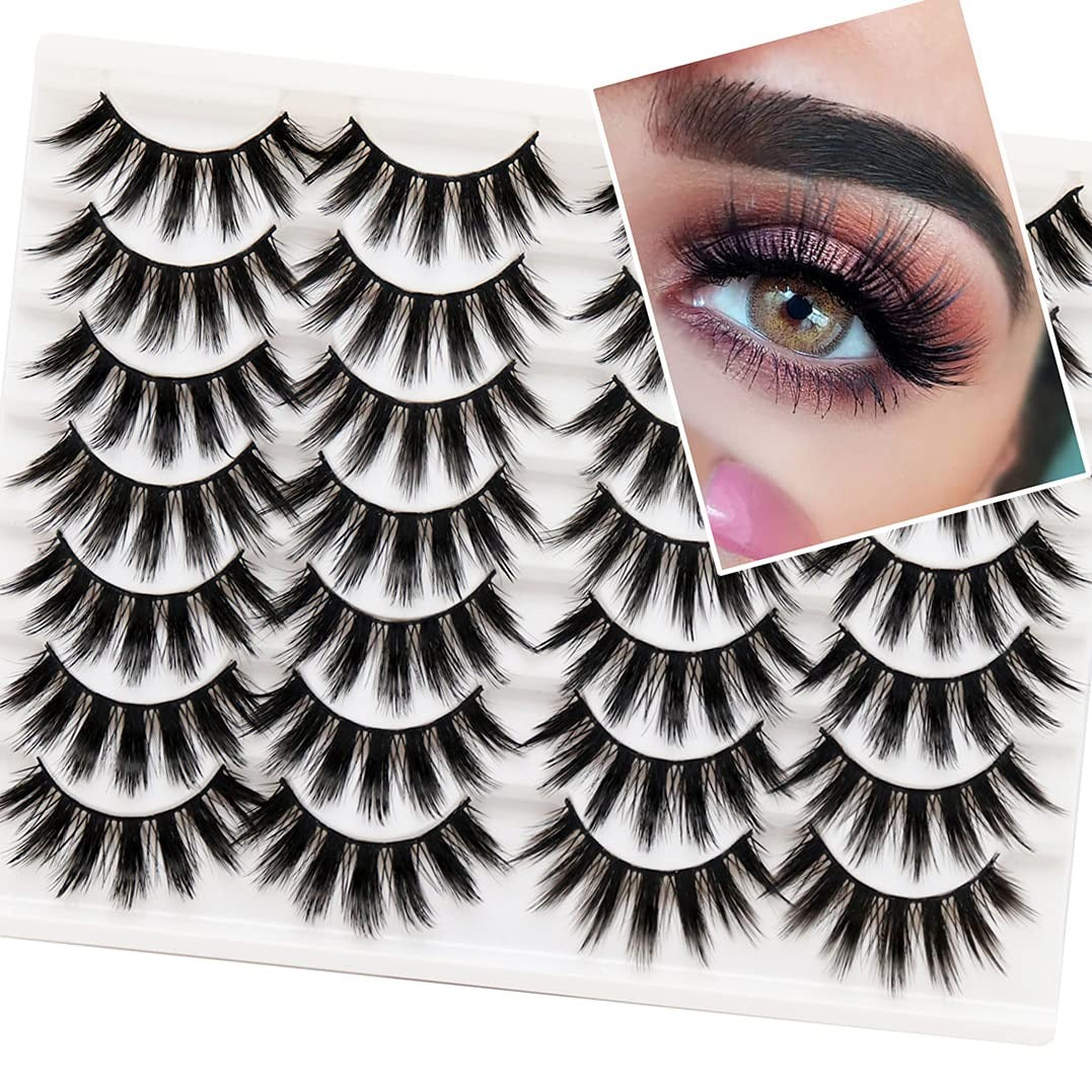 Natural Realistic Mixed-Race False Eyelashes | Thick and Long | Easy to Apply | Long-Lasting | Perfect for Enhancing Eye Makeup