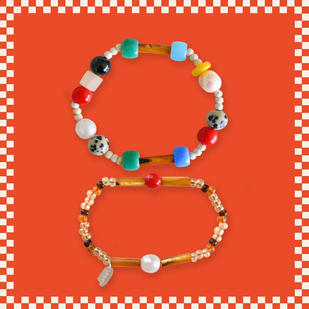 Handmade Colorful Beaded Bracelets - Unique Gift | Natural Stones & Pearls