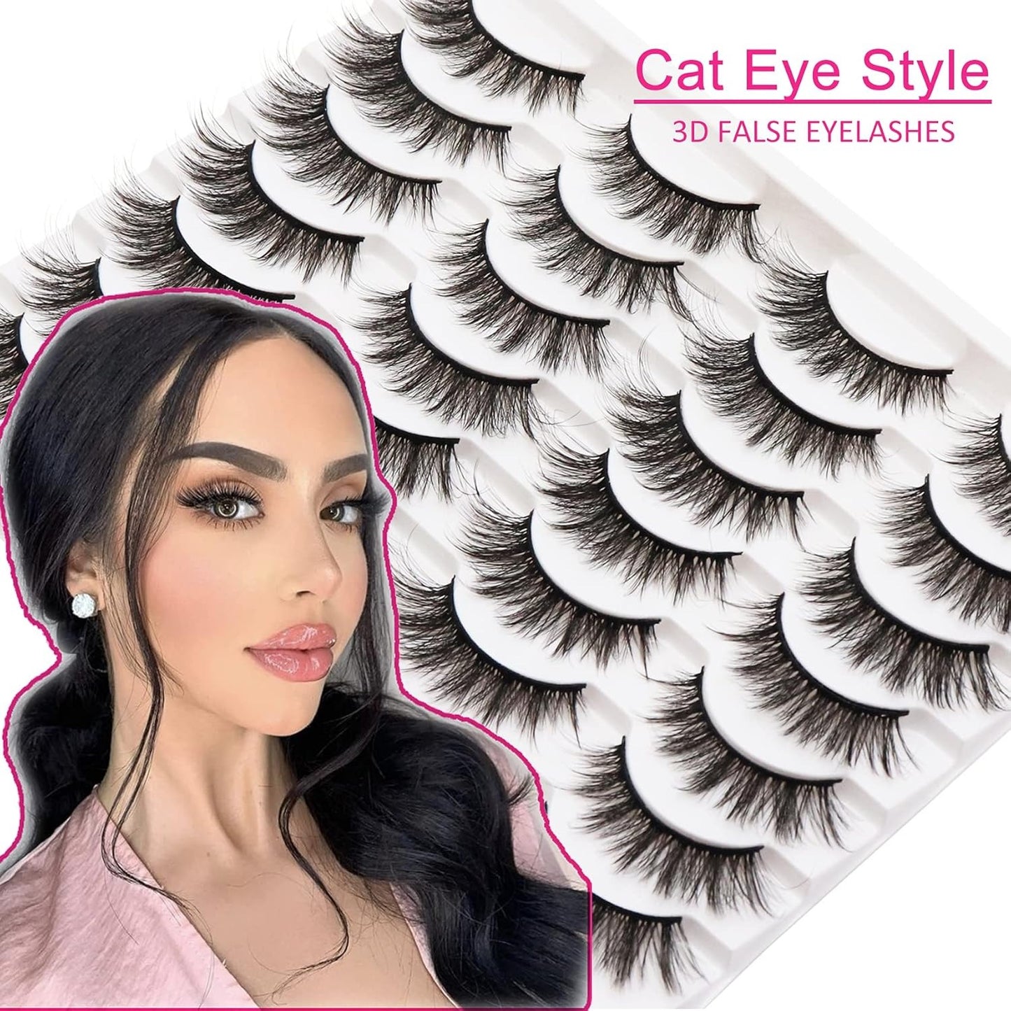 Natural Realistic Mixed-Race False Eyelashes | Thick and Long | Easy to Apply | Long-Lasting | Perfect for Enhancing Eye Makeup