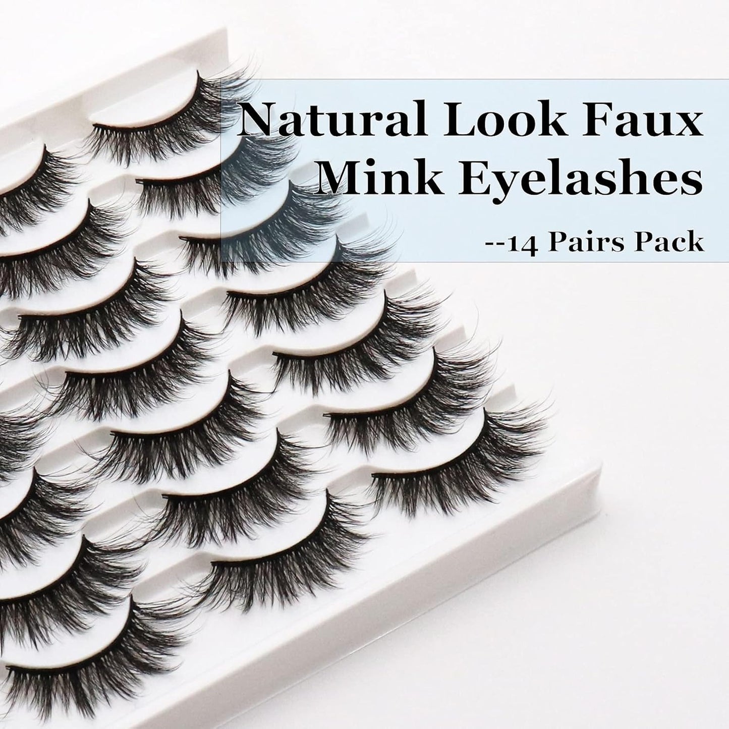 Natural Realistic Mixed-Race False Eyelashes | Thick and Long | Easy to Apply | Long-Lasting | Perfect for Enhancing Eye Makeup