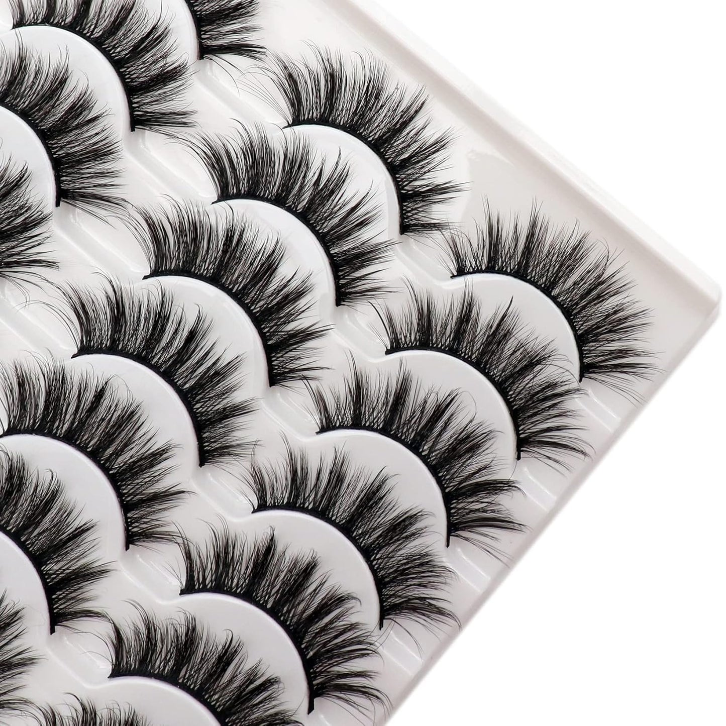 Natural Realistic Mixed-Race False Eyelashes | Thick and Long | Easy to Apply | Long-Lasting | Perfect for Enhancing Eye Makeup